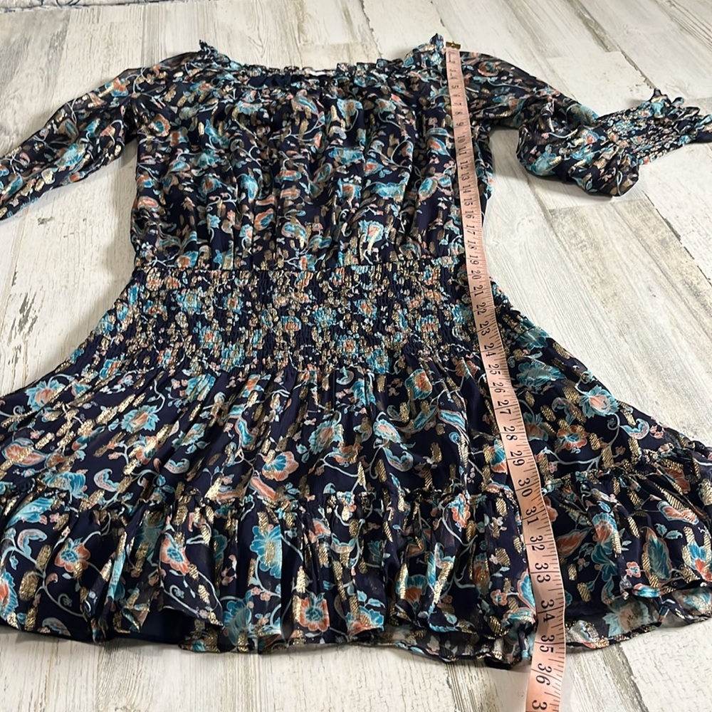 Ramy Brook Printed Willow Off The Shoulder Mini Dress - Picture 8 of 8